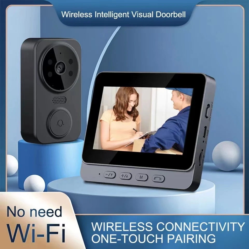 VisionGate Wireless Doorbell with HD 4.3-Inch IPS Screen
