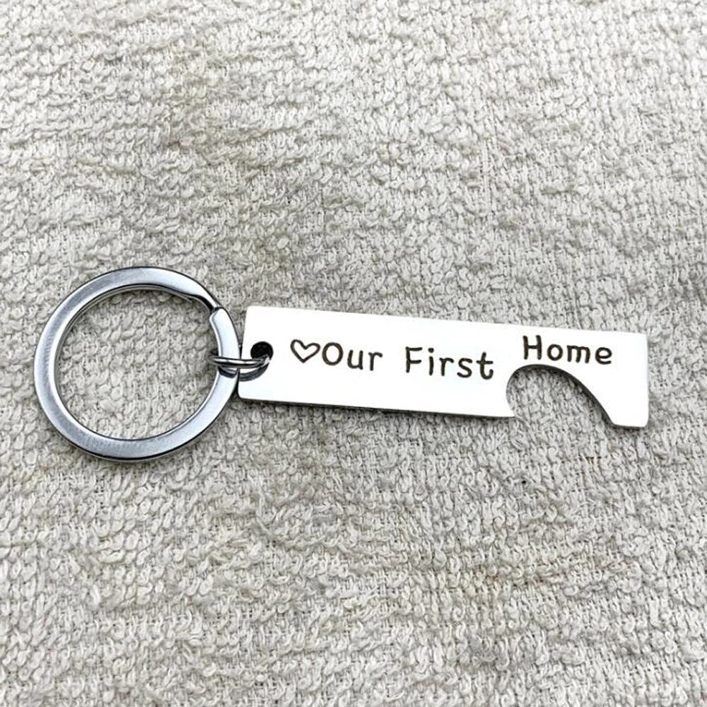 "Our First Home" Keychain Set