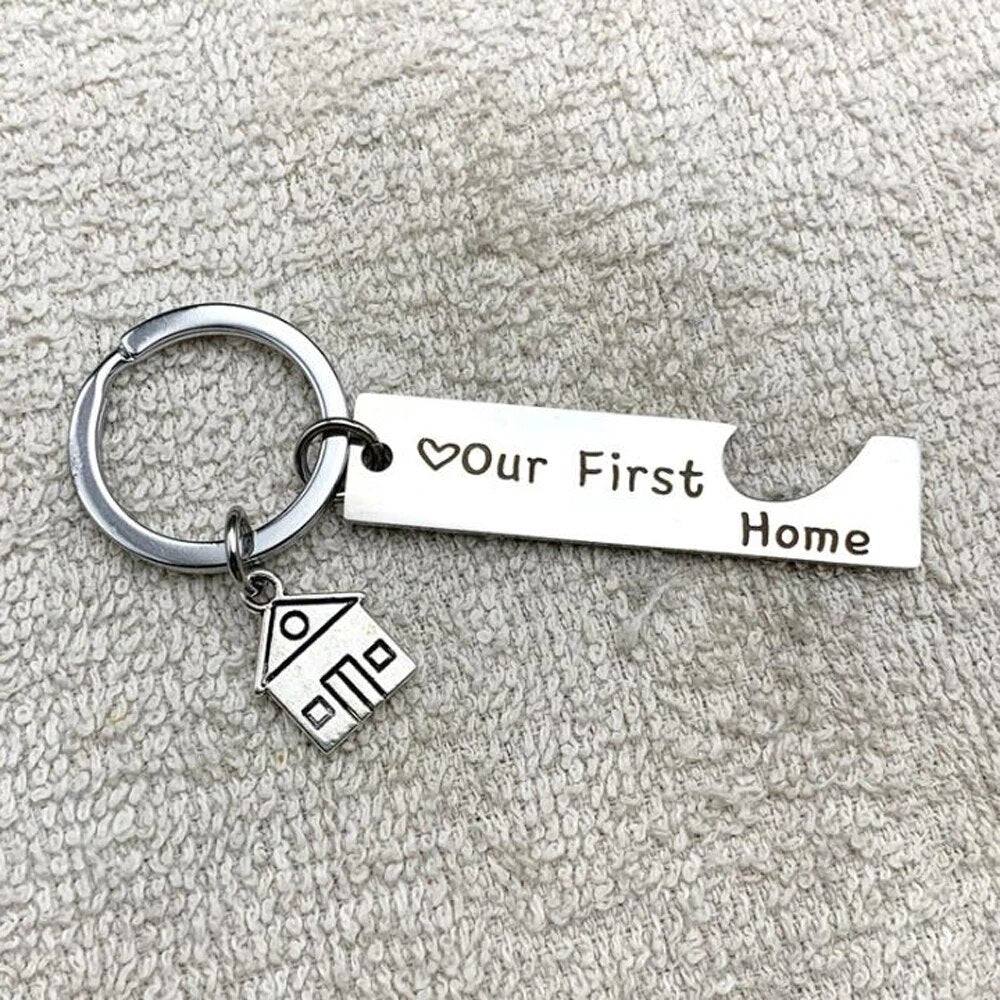 "Our First Home" Keychain Set