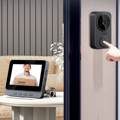 VisionGate Wireless Doorbell with HD 4.3-Inch IPS Screen